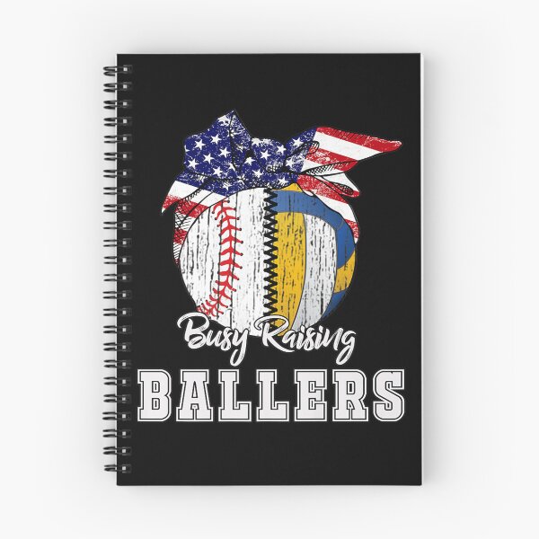 Item preview, Busy Raising Ballers Baseball Volleyball Tee Volleyball Mom designed and sold by Mariaxjulio.
