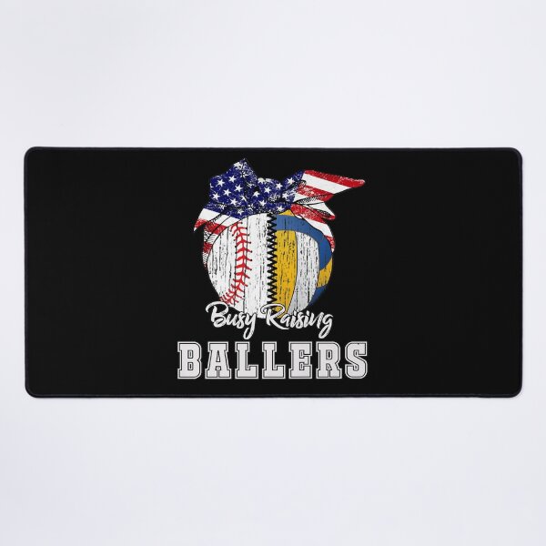 Item preview, Busy Raising Ballers Baseball Volleyball Tee Volleyball Mom designed and sold by Mariaxjulio.