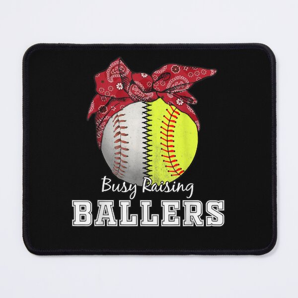 Item preview, Busy Raising Ballers Softball Baseball Tee baseball mom designed and sold by Mariaxjulio.