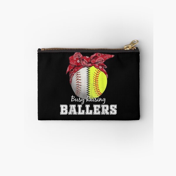 Item preview, Busy Raising Ballers Softball Baseball Tee baseball mom designed and sold by Mariaxjulio.