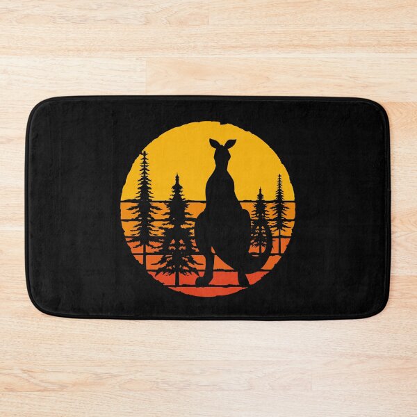 Item preview, Australian Outback Retro Sunset Zoo Animal Kangaroo designed and sold by bestshirtdesign.