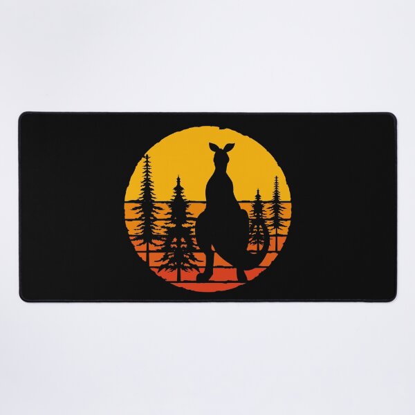 Item preview, Australian Outback Retro Sunset Zoo Animal Kangaroo designed and sold by bestshirtdesign.