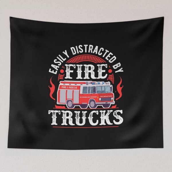Item preview, Firefighter Distracted By Fire Trucks  designed and sold by CarlinConner.