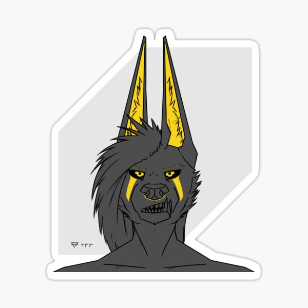 Anubis: Double Canines Sticker
