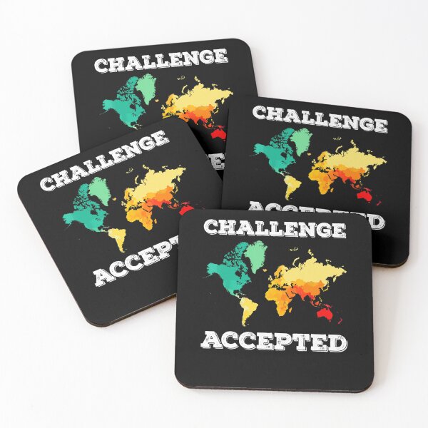 Item preview, Challenge Accepted Map Travel World Traveler  designed and sold by Mariaxjulio.