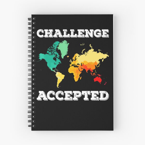 Item preview, Challenge Accepted Map Travel World Traveler  designed and sold by Mariaxjulio.
