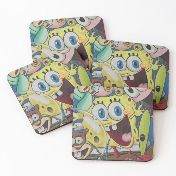 Item preview, Spongebob and friends! cartoon poster poster  designed and sold by amoslemos.