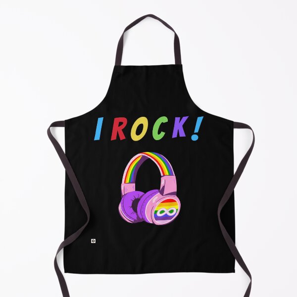 Item preview, Autism Awareness~I ROCK! Rainbow Ear Muff Design. designed and sold by ForscarlettPub.