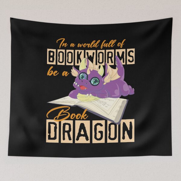 Item preview, Librarian Bookworm Reading Fantasy Animal Book Dragon designed and sold by bestshirtdesign.