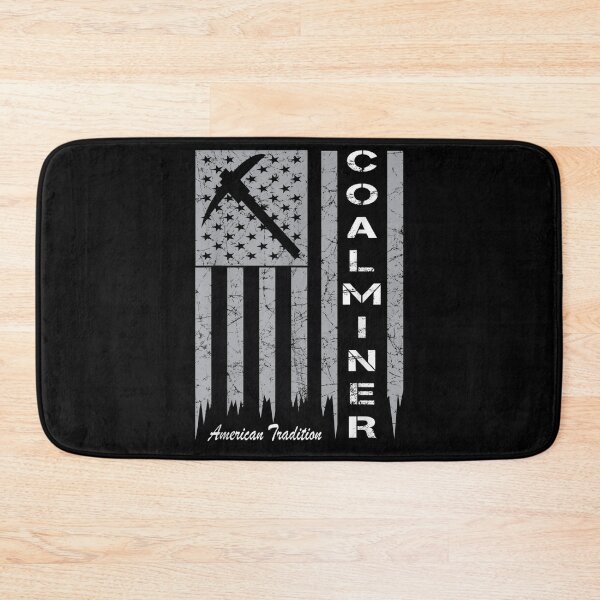 Item preview, Coal Miner with American Flag for Proud Coal Miners designed and sold by Mariaxjulio.