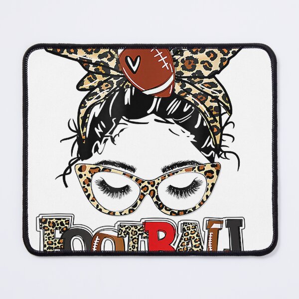 Item preview, Football Mom Messy Hair Bun Leopard Women Mother's Day  designed and sold by AaronWeedo.