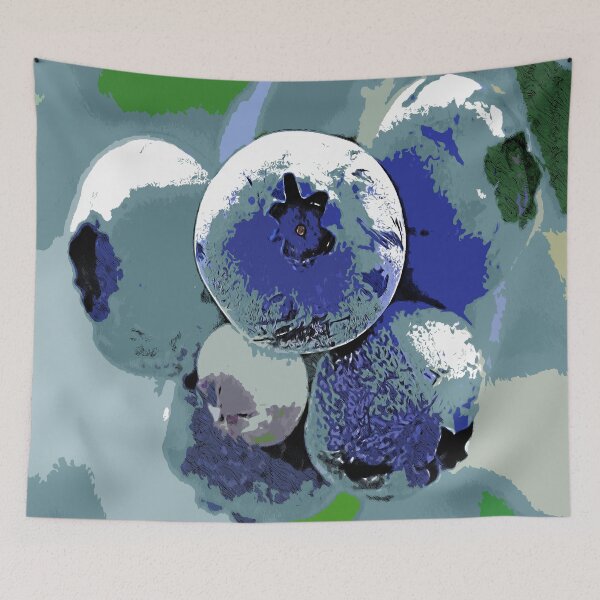 Item preview, Vegan style, blueberries, color art designed and sold by artdragongift 15.
