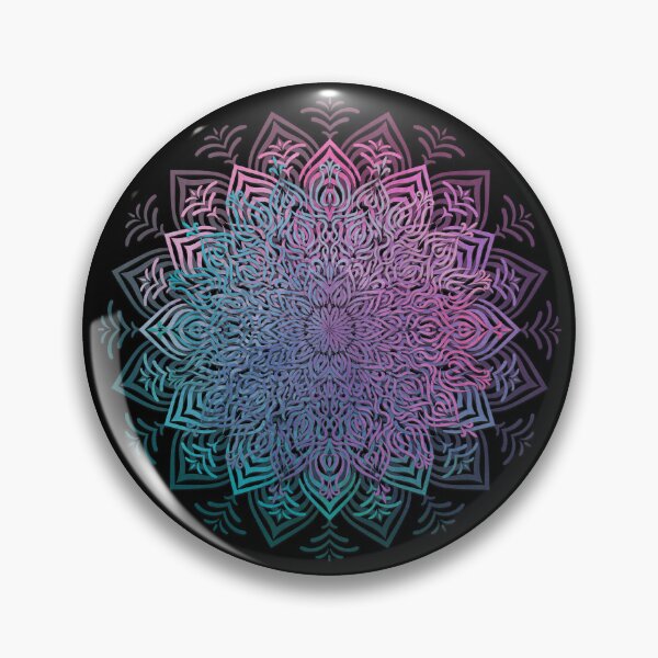 Item preview, Colorful flowermandala with watercolor effect designed and sold by KreaKat.