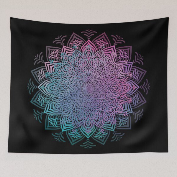 Item preview, Colorful flowermandala with watercolor effect designed and sold by KreaKat.