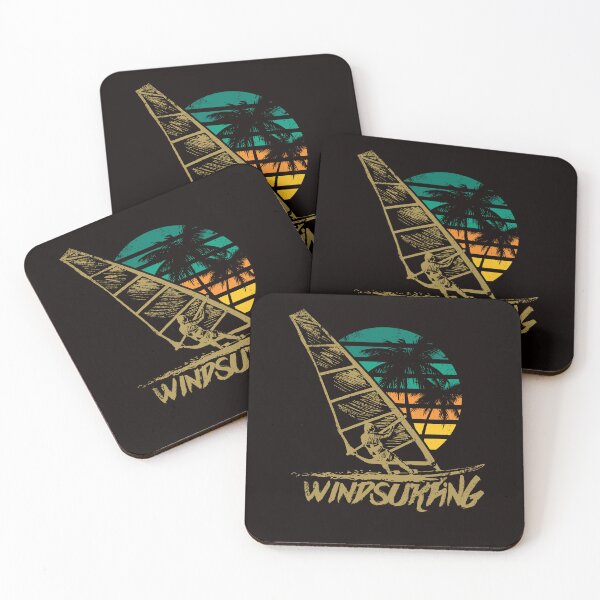 Item preview, Sunset Windsurfer Retro Windsurfing Ocean Wave Sailboarding designed and sold by TomGiantDesigns.