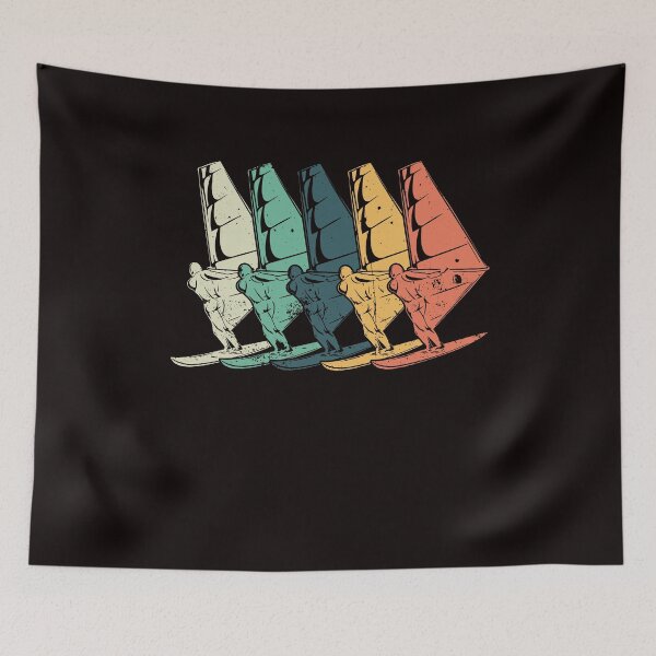 Item preview, Vintage Windsurfing Water Sports Retro Windsurfer Surfing designed and sold by TomGiantDesigns.