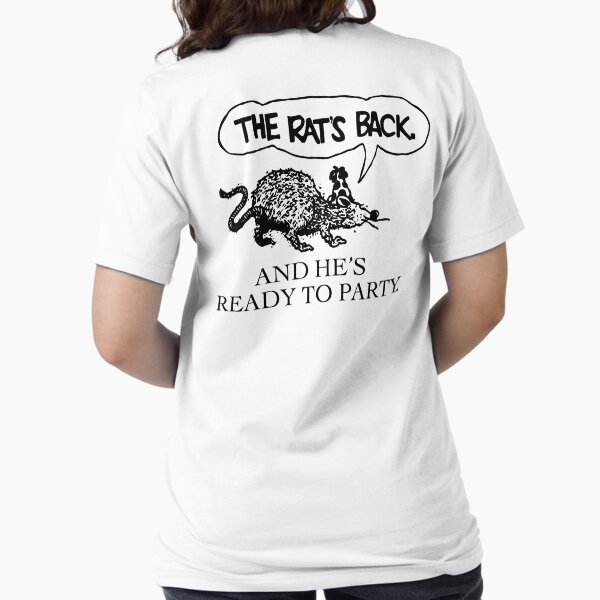 Item preview, The Rat's Back, And he's ready to party | Vintage design  designed and sold by sillybitchin.