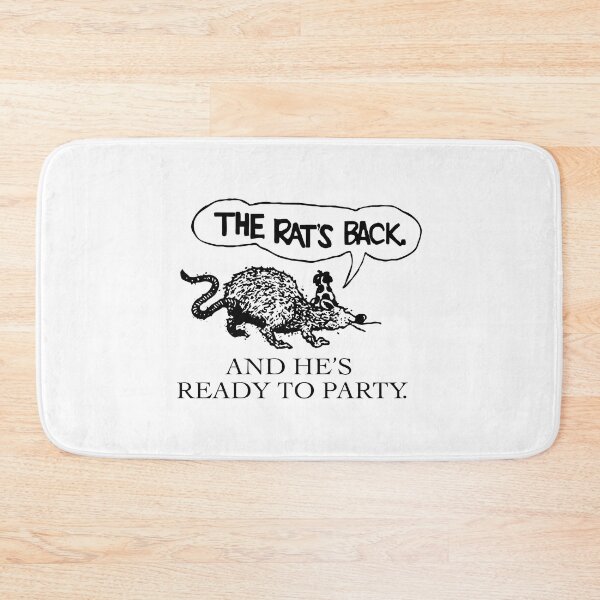 Item preview, The Rat's Back, And he's ready to party | Vintage design  designed and sold by sillybitchin.