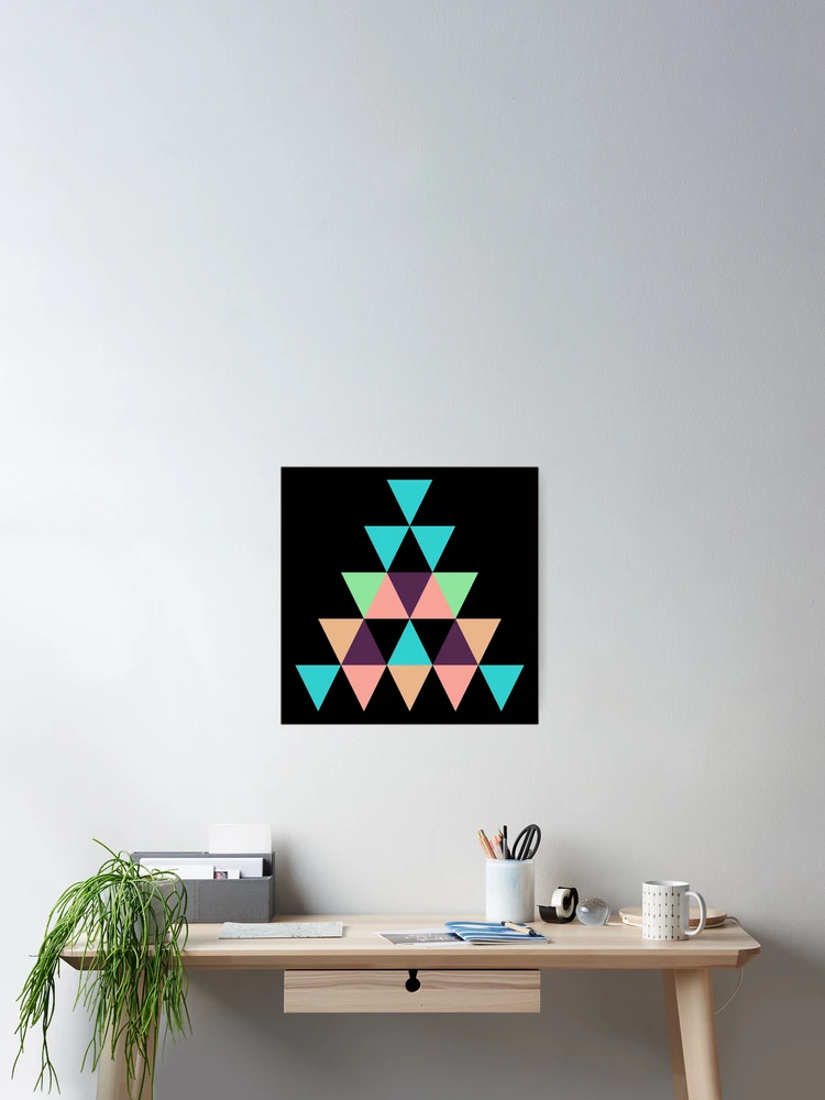 Thumbnail 2 of 3, Poster, Geometric Pyramid designed and sold by Amir Faysal.
