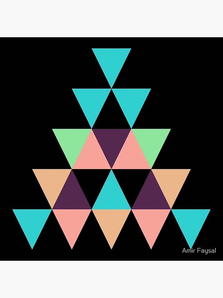 Thumbnail 3 of 3, Poster, Geometric Pyramid designed and sold by Amir Faysal.