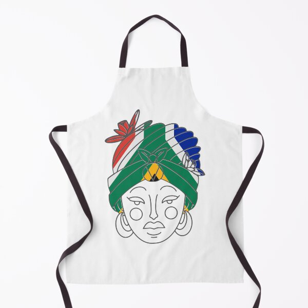 Item preview, African Lady with South African flag Headress designed and sold by Braumies.
