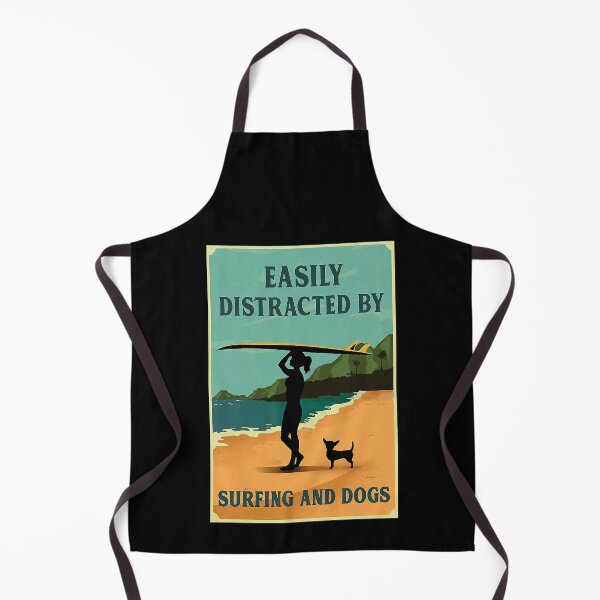Item preview, Vintage retro Surfing Girl Chihuahua dog funny quotes designed and sold by Douglafa.