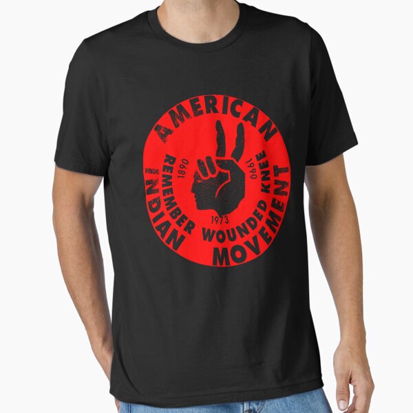 Vista previa del artículo con la obra «AIM (Movimiento Indio Americano) Clásico», diseñado y vendido por PaulaSwann1.