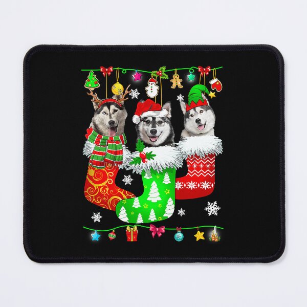 Item preview, Christmas Socks Pajama Siberian Husky Dog Puppy Lover designed and sold by PerkinsAarav.
