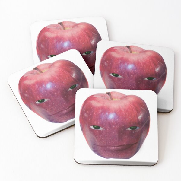 Item preview, smirking apple with face designed and sold by Wynters-Stuff.