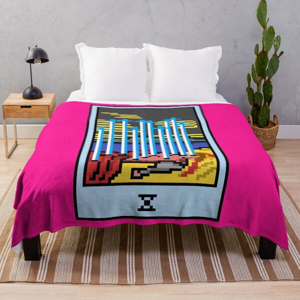 Artikelvorschau, Moment, ist das Pixel-Art-Tarot? Pink – Minor Arcana „Zehn der Schwerter“ (Design für T-Shirt, Aufkleber und andere Accessoires) entworfen und verkauft von Pixel Waite.