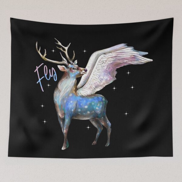 Item preview, Fly. Deer with wings  designed and sold by Sitenkovamary.