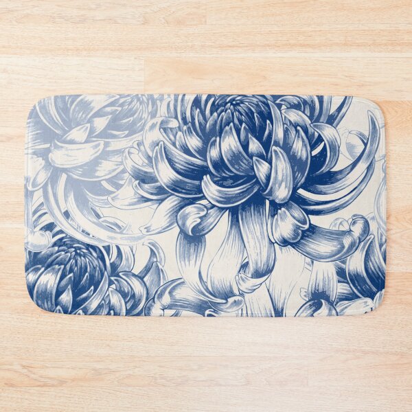 Item preview, Chrysanthemum Vintage Floral Pattern designed and sold by nouveaudecor.