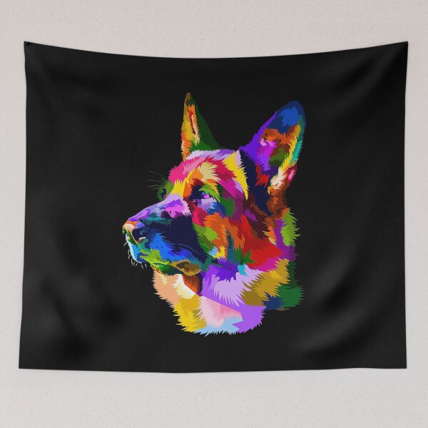 Item preview, Colorful German Shepherd Dog Owner designed and sold by PerkinsAarav.