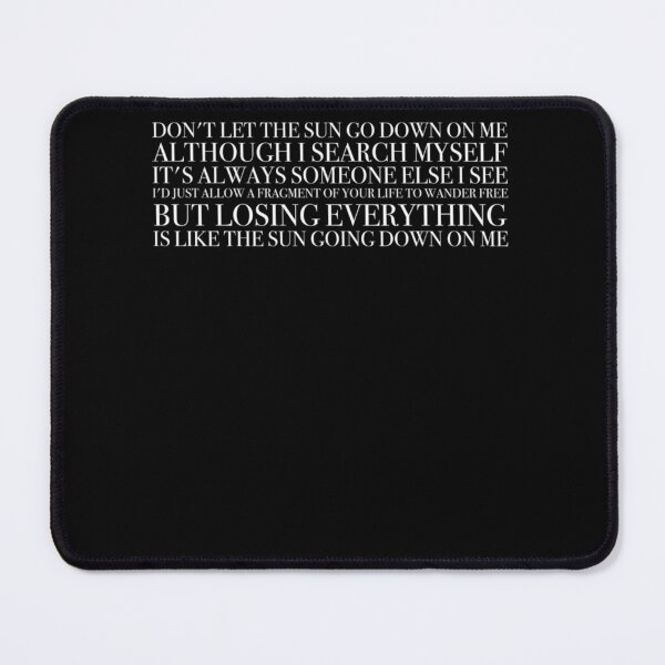 Item preview, Dont let the sun go down on me II (white) Classic . designed and sold by senatoprtint.