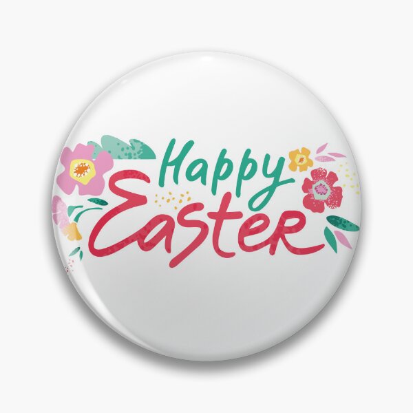 Item preview, happy easter spring writing with flowers and colors designed and sold by JAG2B.