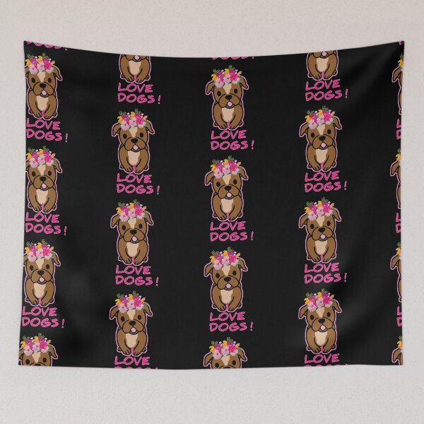 Item preview,  Cute puppy with flowers crown designed and sold by Designs1279.