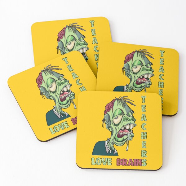 Item preview, Teachers love brains (zombie) designed and sold by SolidEarthArt.