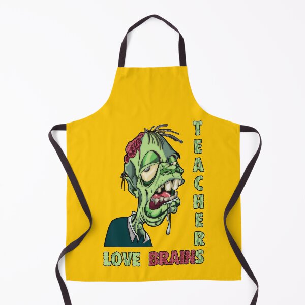 Item preview, Teachers love brains (zombie) designed and sold by SolidEarthArt.