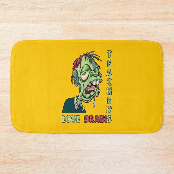 Item preview, Teachers love brains (zombie) designed and sold by SolidEarthArt.