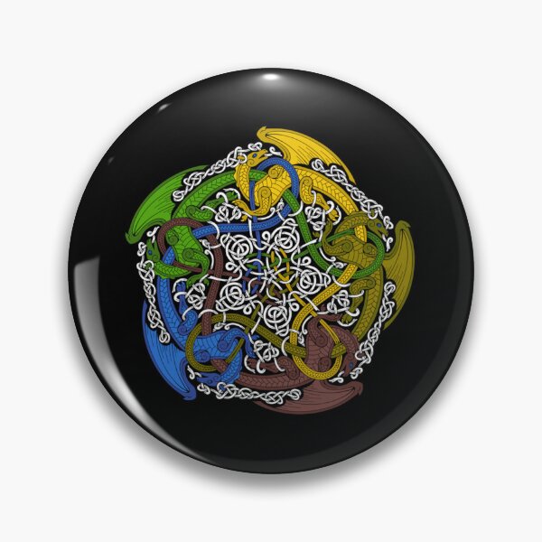 Item preview, Noeud de cinq dragons (couleur) . classique designed and sold by fieroiqfarel.