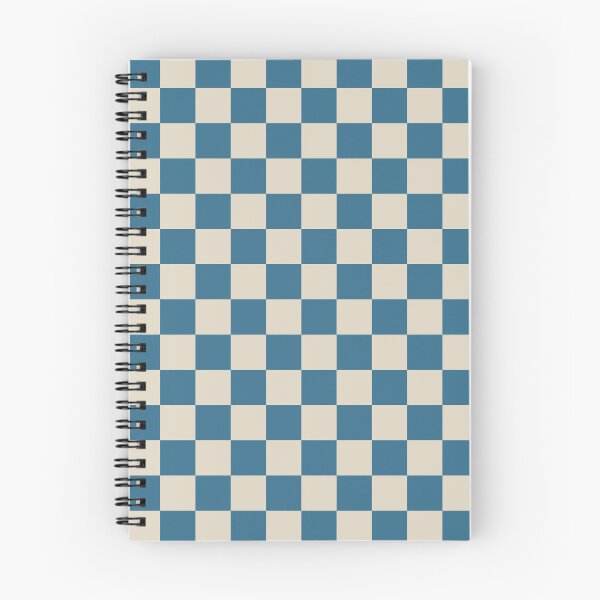 Item preview, Checkerboard Check Checkered Pattern in Boho Blue and Beige designed and sold by kierkegaard.