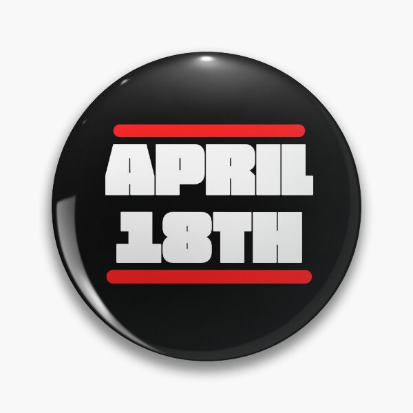 Item preview, Vintage April !8th Bold Typography  designed and sold by garniturex.
