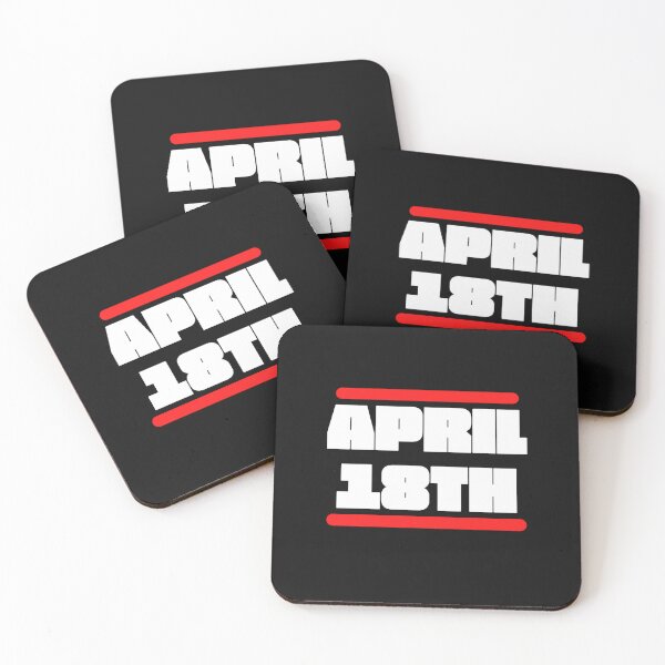 Item preview, Vintage April !8th Bold Typography  designed and sold by garniturex.