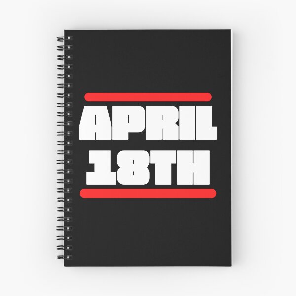 Item preview, Vintage April !8th Bold Typography  designed and sold by garniturex.