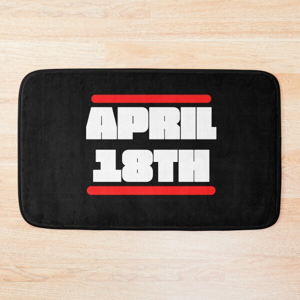 Item preview, Vintage April !8th Bold Typography  designed and sold by garniturex.