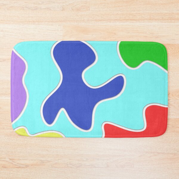 Item preview, Colorful abstract rainbow wiggly wavy shapes cutout graphics 01 designed and sold by James-Cole.