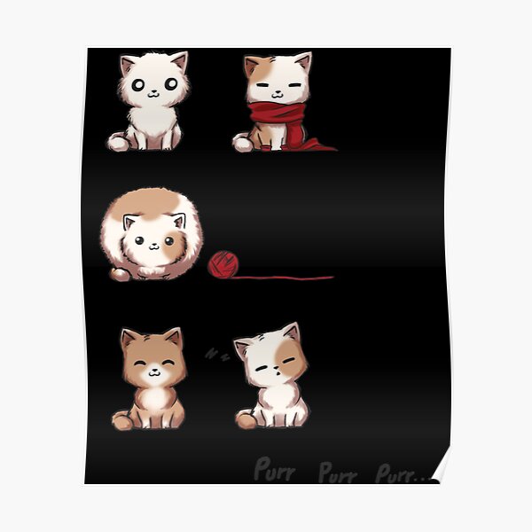 Chaton Posters For Sale Redbubble