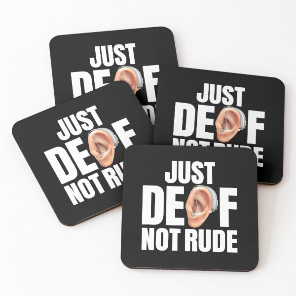 Item preview, Just Deaf Not Rude Hearing Disability Deaf Awareness Month designed and sold by GravitiTees.