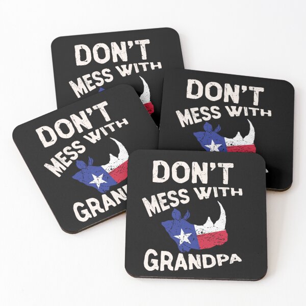 Item preview, Don39;t Mess With Grandpa Texas State Fathers Day Long Sleeve T-Shirt designed and sold by BanderHarlan.