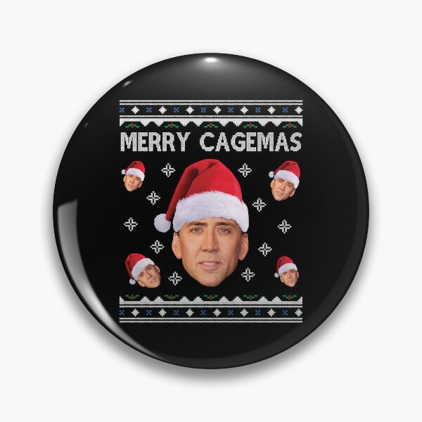 Item preview, Merry Cagemas Christmas Nicolas Cage Knit  designed and sold by JamesBryan3529.